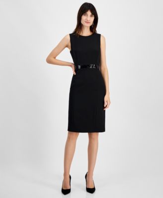 dillards little black dress Vintage Positive Attitude Sheath Linen Blend Beaded sz 10 petite FIT About 31.25 from shoulder to hem Model shown is 510 (177cm) and wearing US size 4 Black Dress Short Puffy Dresses