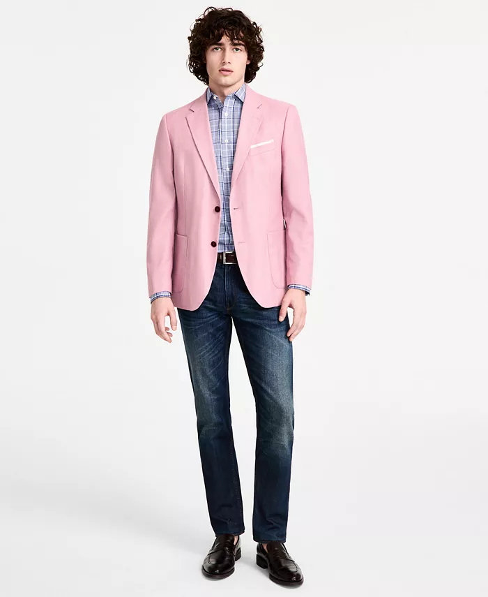 Men Modern-Fit Active Stretch Structure Weave Sport Coat - thumbnail 8