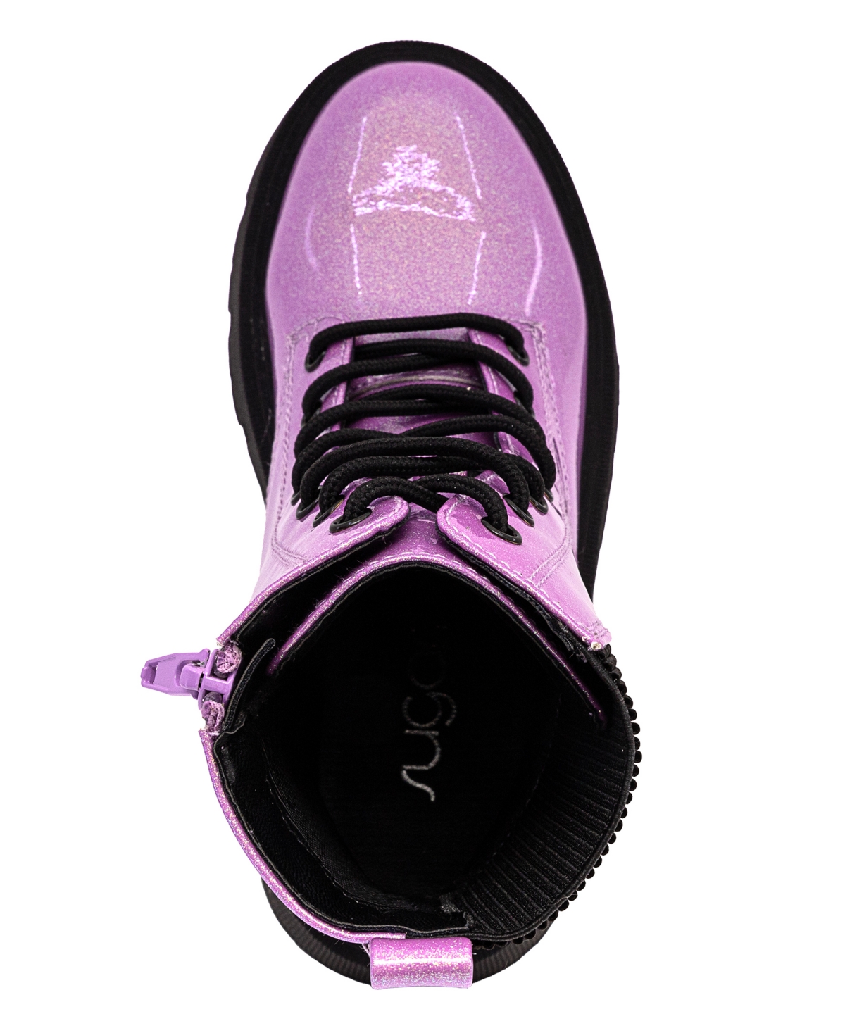 Sugar Little And Big Girls Jazzy Combat Boot In Orchid