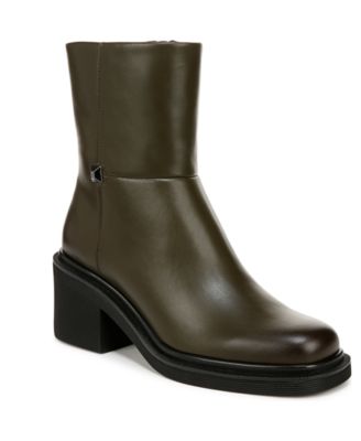 Franco sarto leather block heel booties on sale