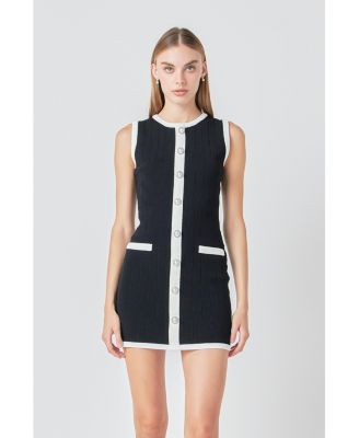 Women's COLOR BLOCK KNIT DRESS