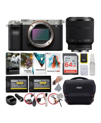Sony Alpha a7C Full-Frame Mirrorless Camera (Silver) Bundle with FE 28 ...