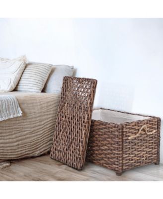 Jacob Handwoven Wicker Storage Trunk