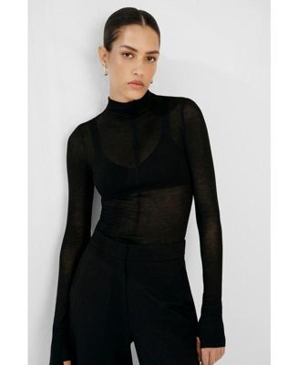 Women's Alicia Sheer Turtleneck