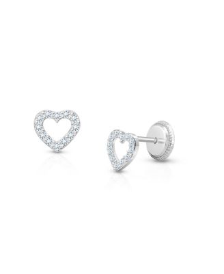 14K Gold Love of Mine Studs Screw Back Earrings