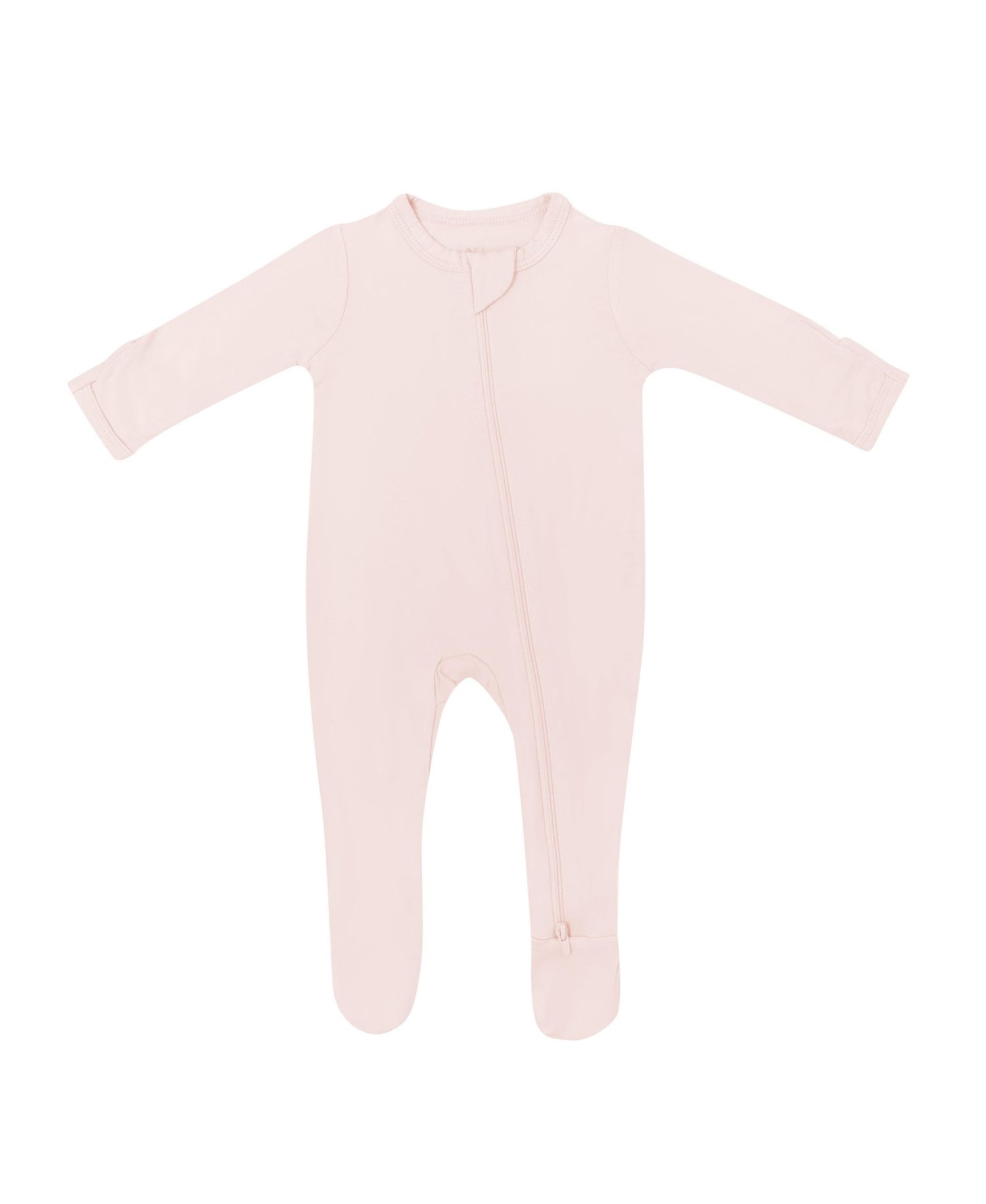 Baby Boys Zippered Footie in Cloud, 0-3 Months