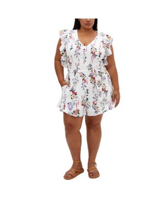 Women's Fee Print Romper