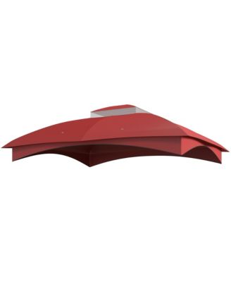 Gazebo Canopy Replacement for 10' x 12' Patio Gazebo, Dark Blue