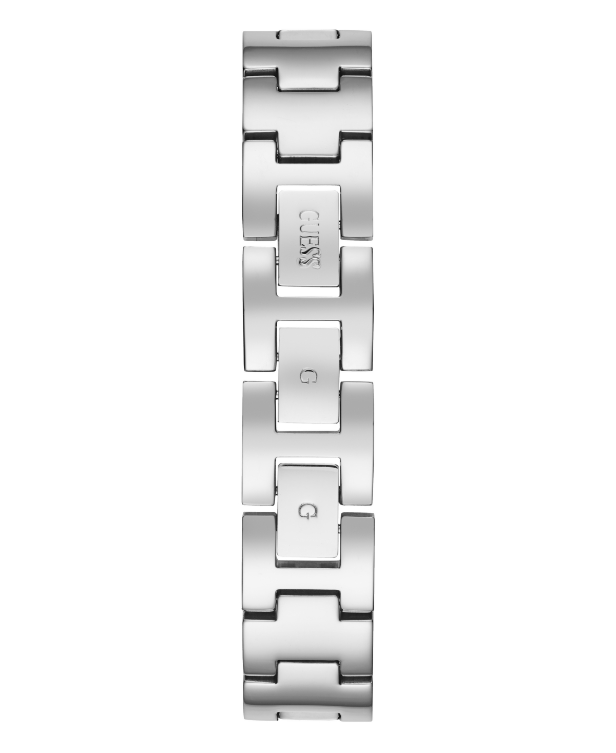 GUESS WOMEN'S ANALOG SILVER TONE STEEL WATCH, 30MM