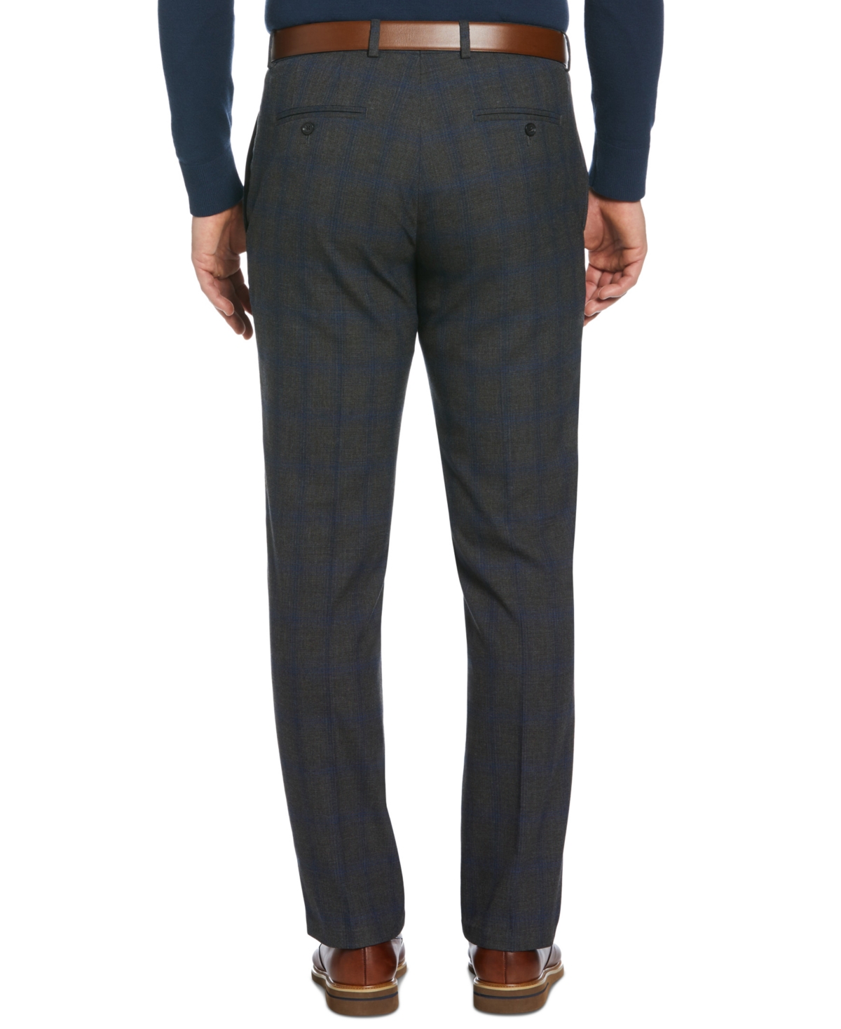 Perry Ellis Men's Shadow Plaid Stretch Suit Pants