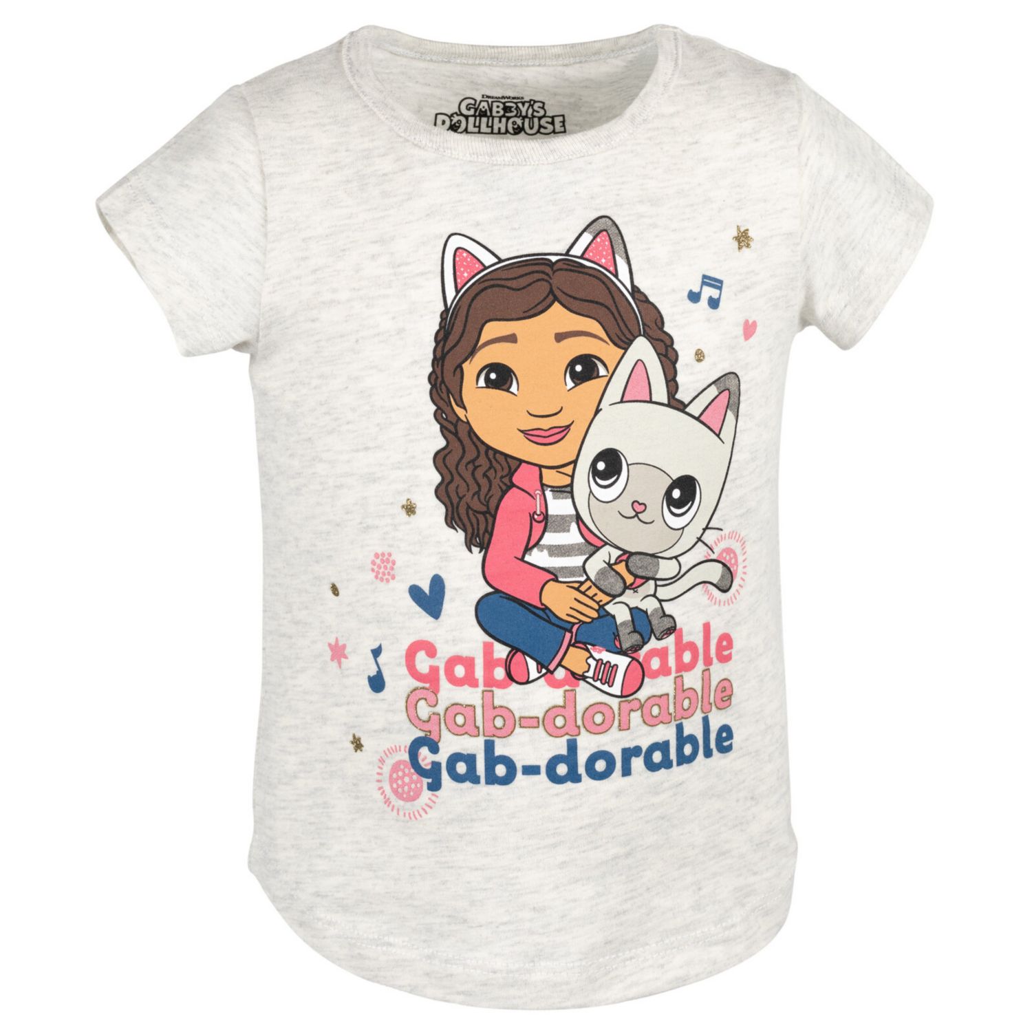 Toddler Girls Dreamworks Gabbys Dollhouse Pandy Paws 3 Pack T-Shirts