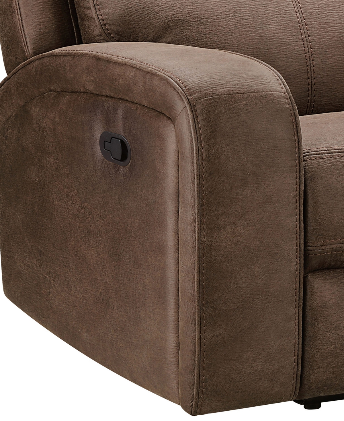 ABBYSON LIVING 86" FABRIC MANUAL RECLINING SOFA 