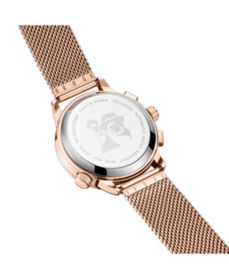 SE1945 Swan & Edgar Hand Assembled Welkin Automatic Rose Black