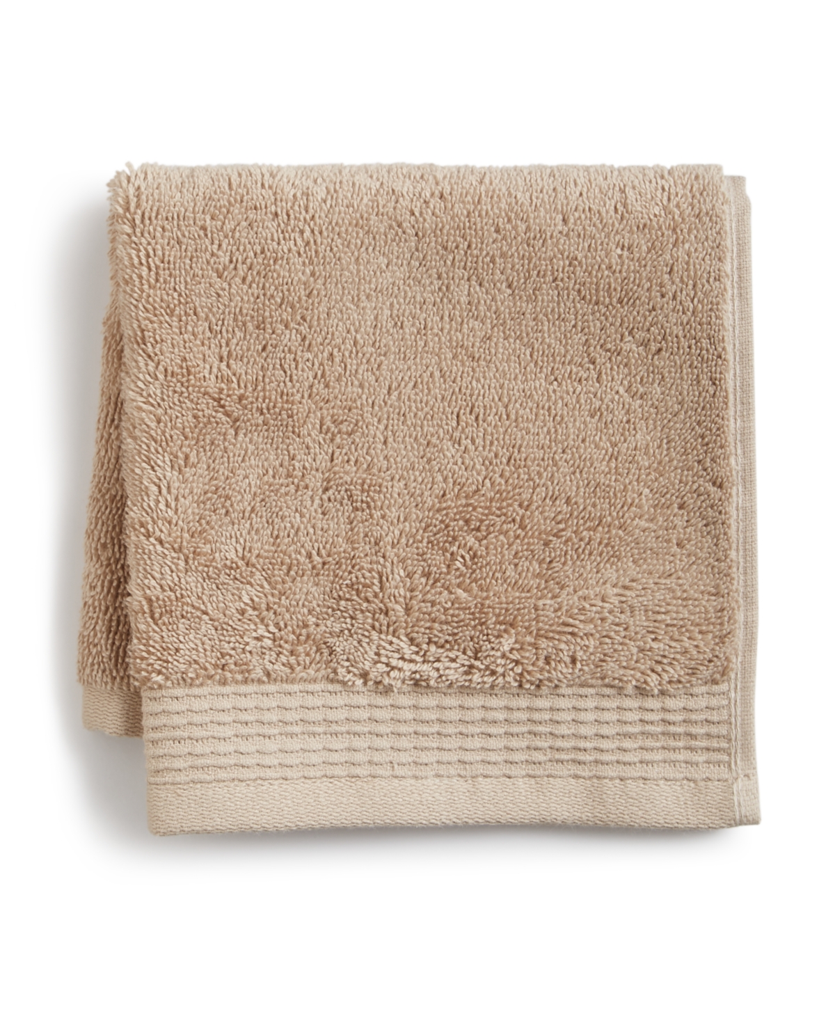Charter Club Signature Washcloth, 13" X 13", Exclusively At Macy's In Sesame
