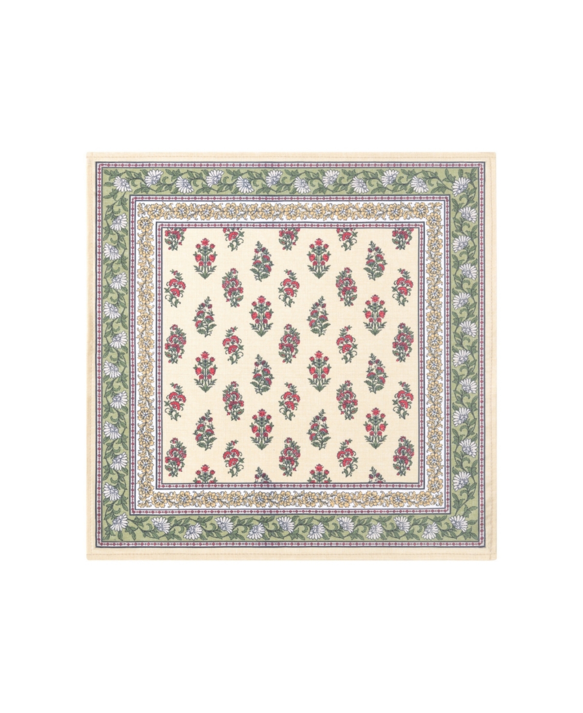 Elrene Nomad Harvest Block Print Napkins 17" X 17", Set Of 4 In Multi