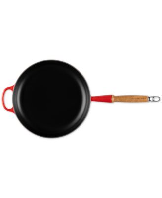 Enameled Cast Iron Alpine Wood Handle 2.25-Qt. Fry Pan