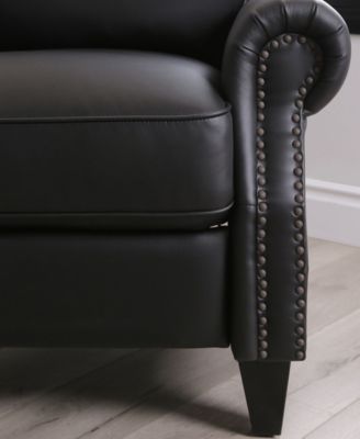 33" Pushback Polyurethane Leather Recliner