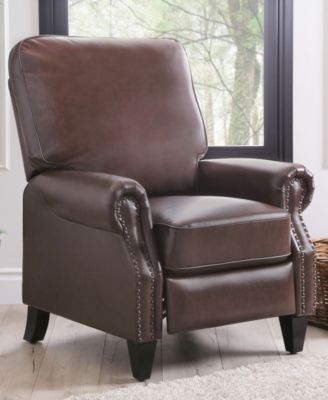 33" Pushback Polyurethane Leather Recline