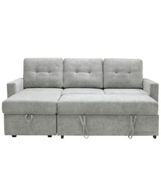 83" Fabric Storage Sofa Bed