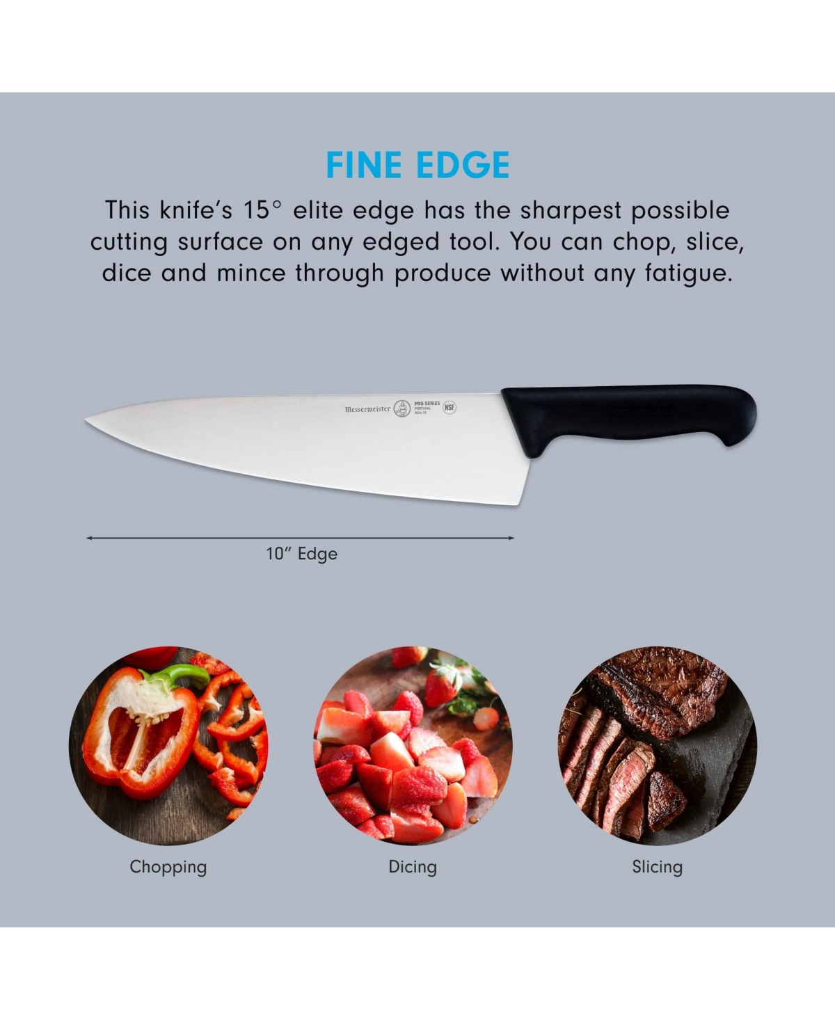 Messermeister Pro Series Wide-Blade Chef s Knife