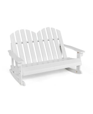 2 Person Adirondack Rocking Chair with Slatted seat