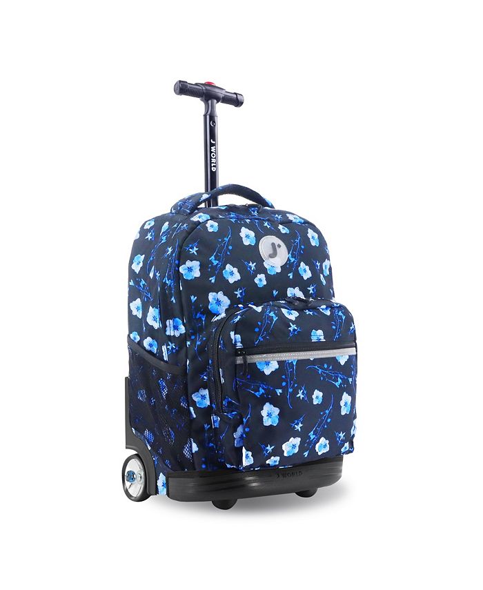J World Sunrise 18 Kids Rolling Backpack - Blue - NO SIZE