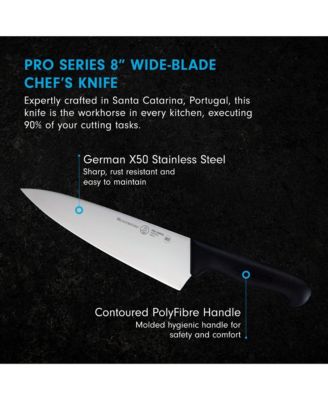 Pro Series Wide-Blade Chef s Knife, 8”
