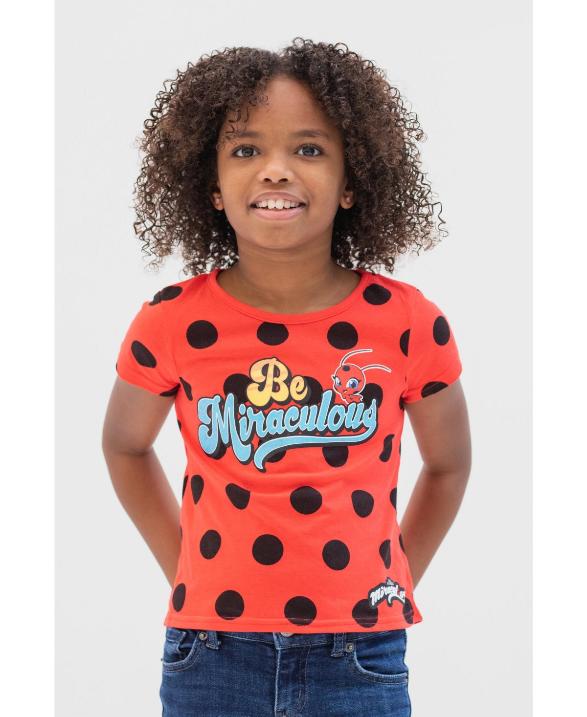 Miraculous Toddler Girls Ladybug Cat Noir Rena Rouge 2 Pack T-Shirts to -red