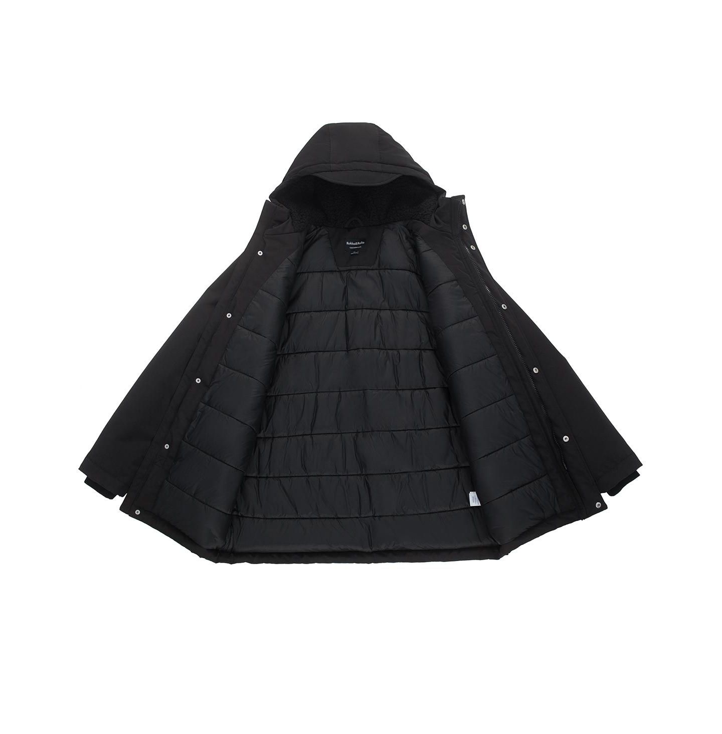 Мужская куртка Rokka&Rolla Ultimate Winter Parka with Fleece-Lined Hood, цвет: Чёрный — фото 7