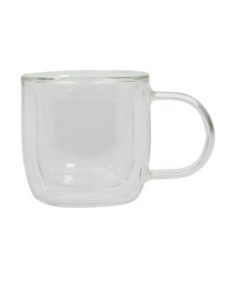 Salon Espresso 3 OZ Double Wall Insulated Glasses Mugs (Set of 2)