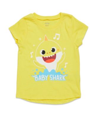 Girls Pinkfong Shark 3 Pack T-Shirts