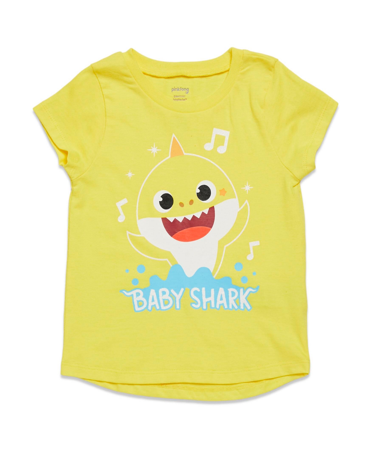 Pinkfong Girls Baby Shark [SizeRangeDescription1] 3 Pack Graphic T-Shirts [SizeDescription1] -/ yellow/ blue