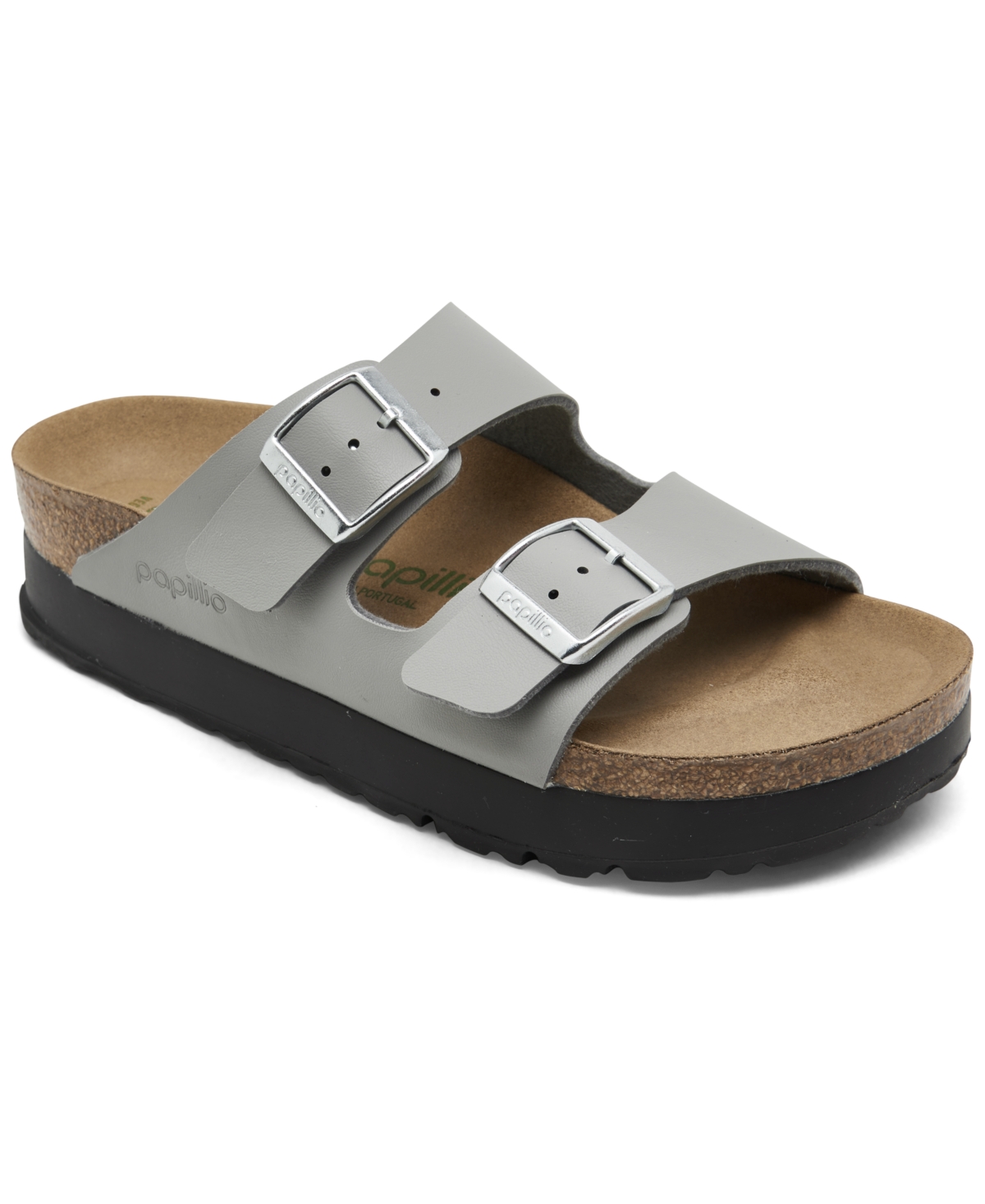 Papillio by Birkenstock Women's Arizona Flex Birko-Flor Platform Sandals from Finish Line - Stone Coin