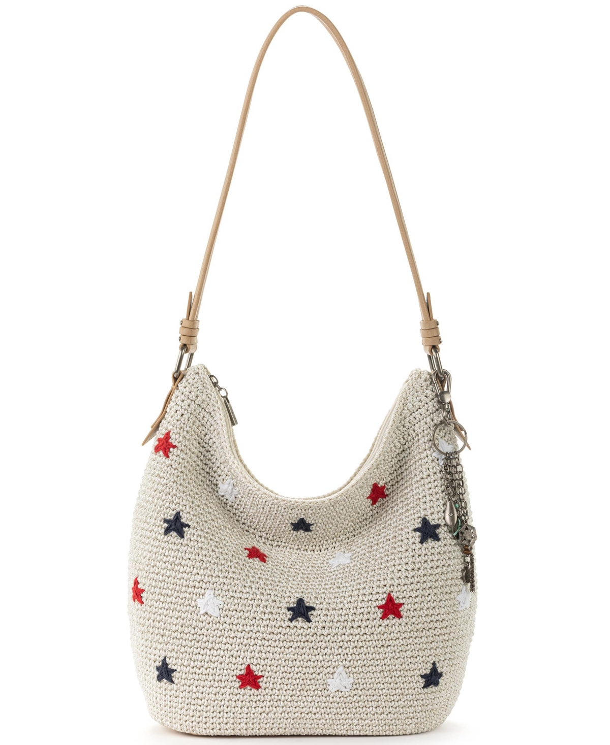 The Sak Women s Sequoia Crochet Hobo Bag In Natural Multi Stars ModeSens