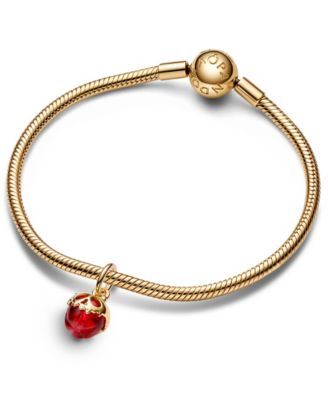 14K Gold-Plated Disney Villains Evil Queen Apple Dangle Charm