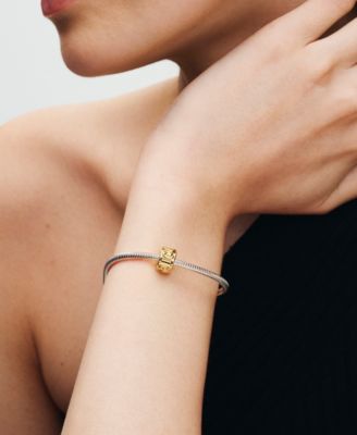 14K Gold-Plated Knotted Hearts Clip Charm