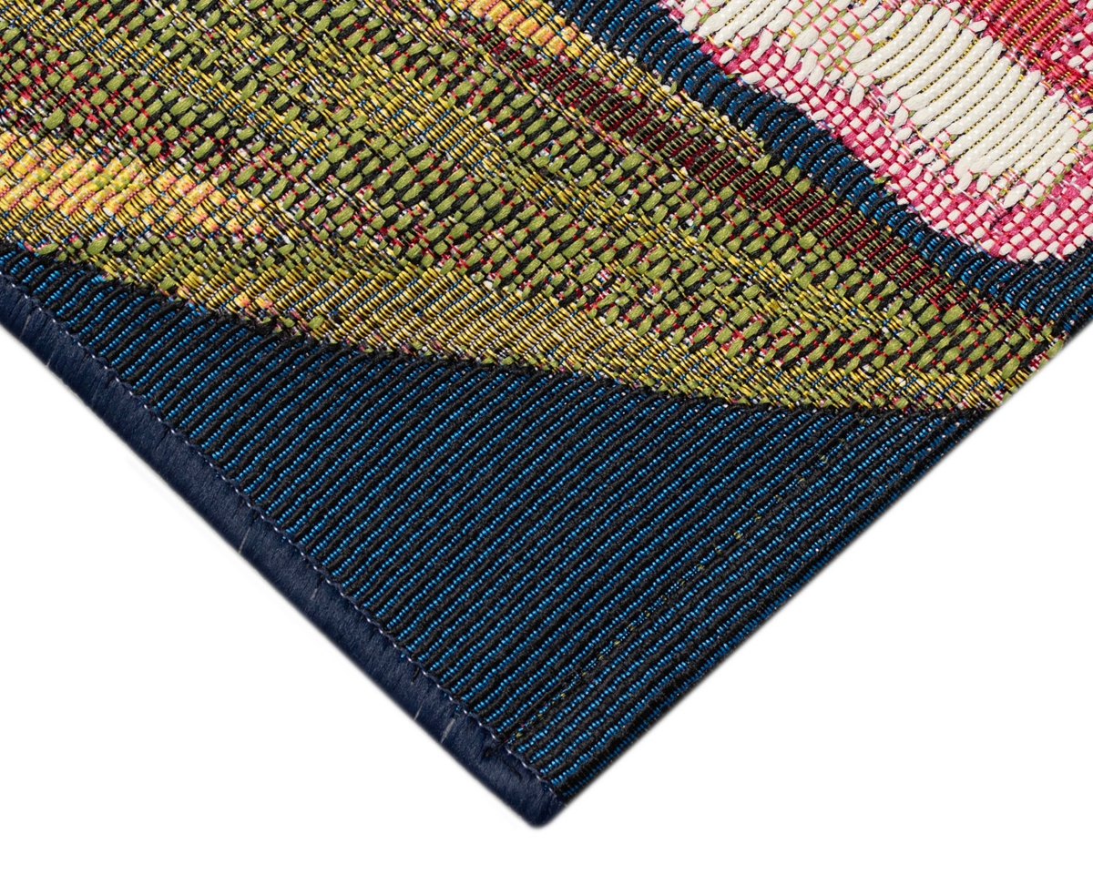 Liora Manne Marina Hallo Holland 1'11"x7'6" Runner Area Rug In Navy