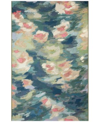 Marina Watercolor Pond 8'10"x11'9" Area Rug