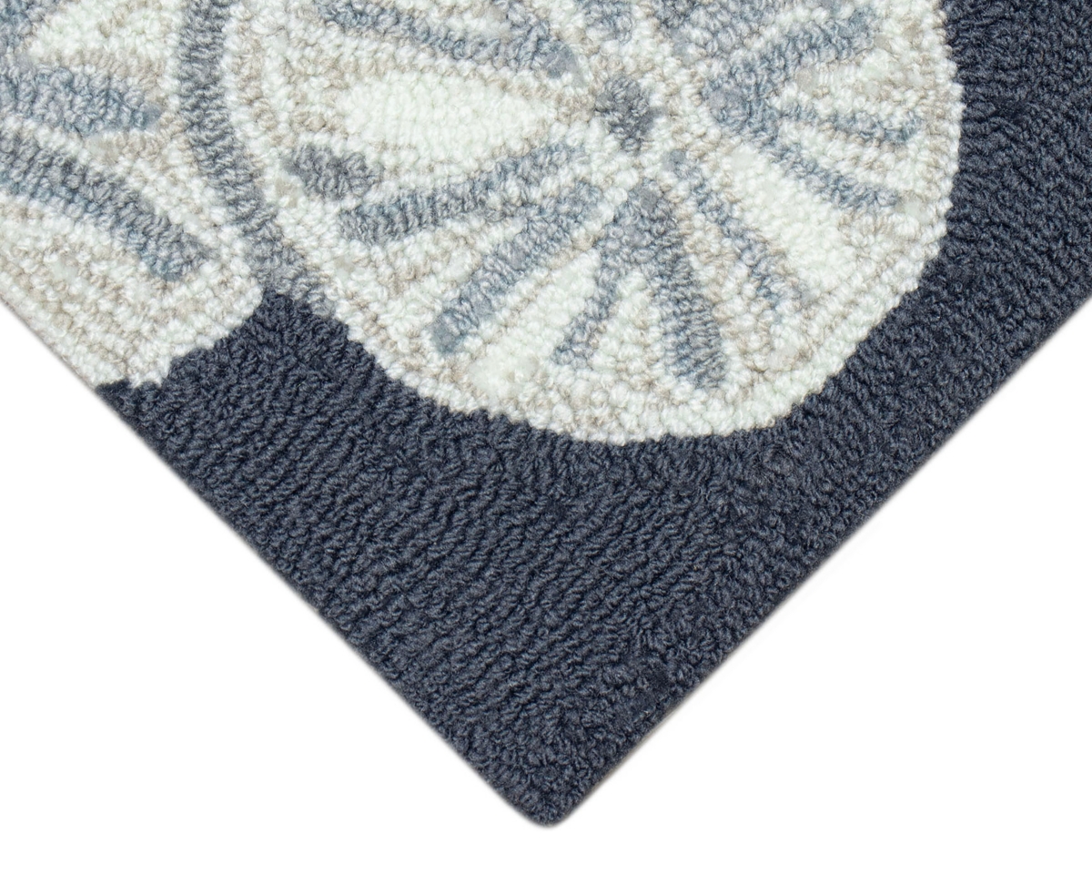 Liora Manne Capri Sea Biscuit 5'x7'6" Area Rug In Navy
