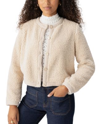 Sanctuary Women's Cozy Button-Front Fleece Cardigan - Macy's