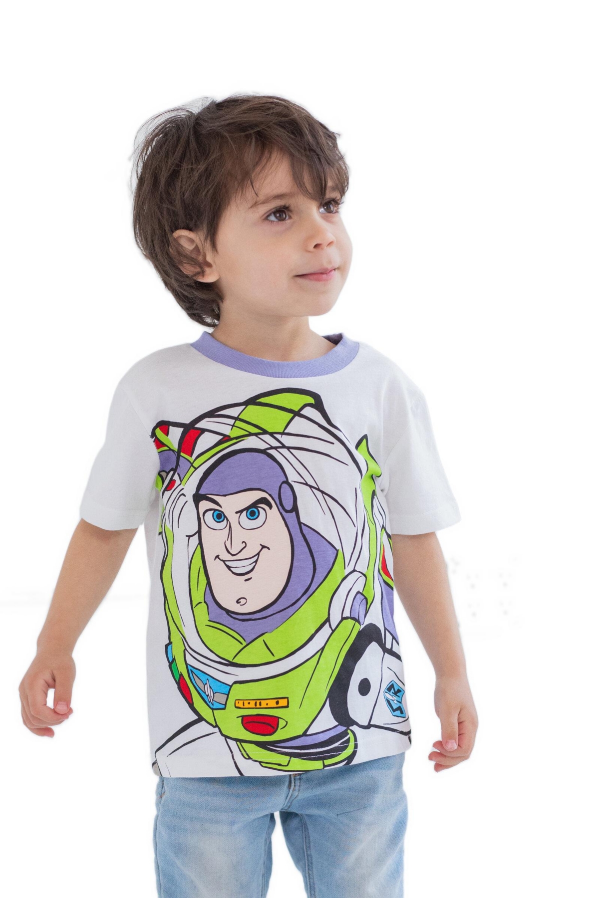 Disney Toddler Boys Pixar Toy Story Rex Buzz Lightyear Woody 3 Pack T-Shirts to