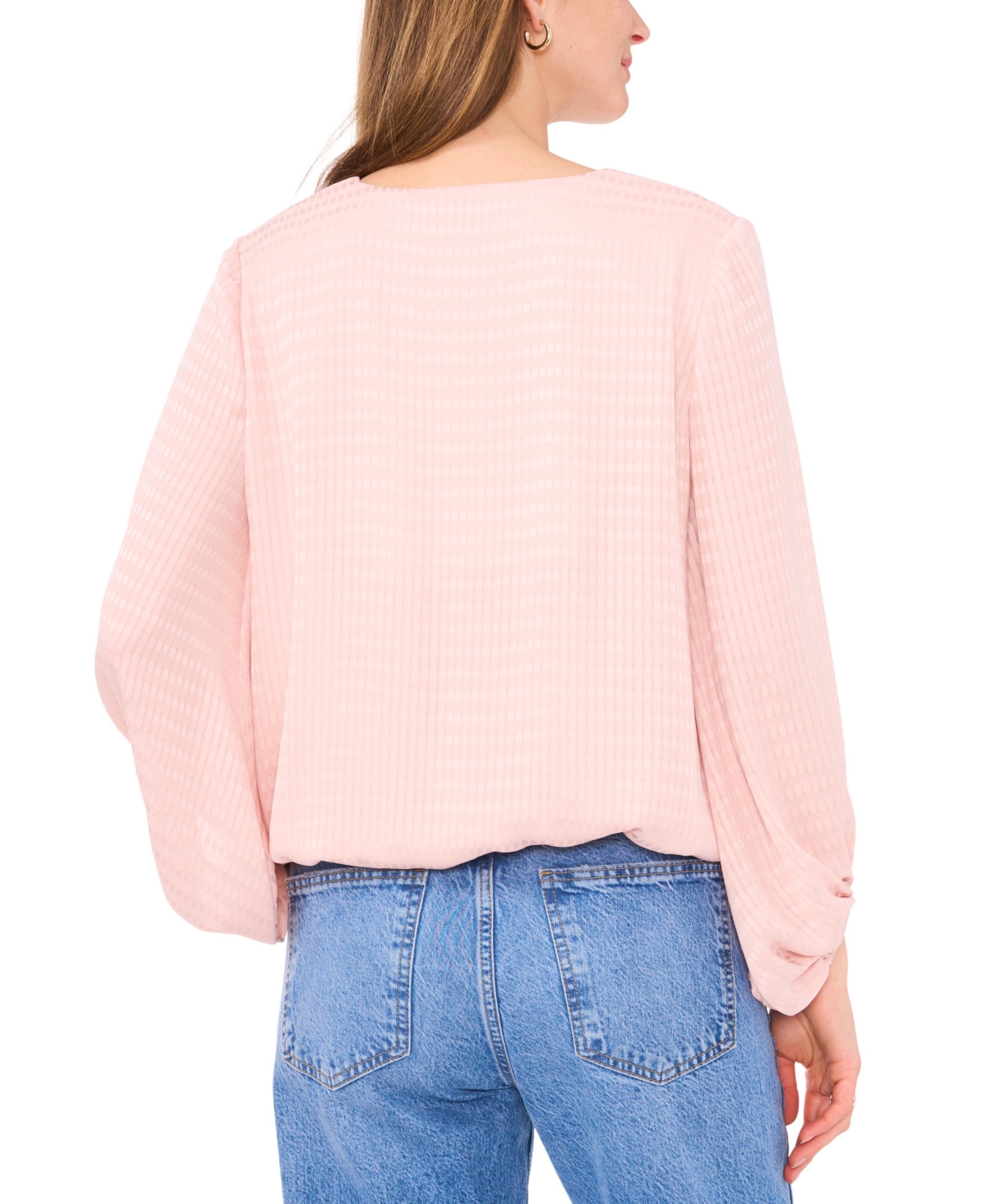 Vince Camuto Women's Faux-Wrap Long-Sleeve Top