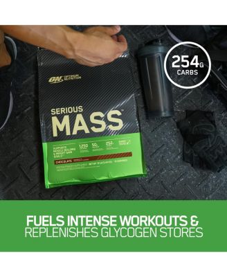 Serious Mass, 50g Protein Powder, Chocolate, 12 lb, 16 Servings