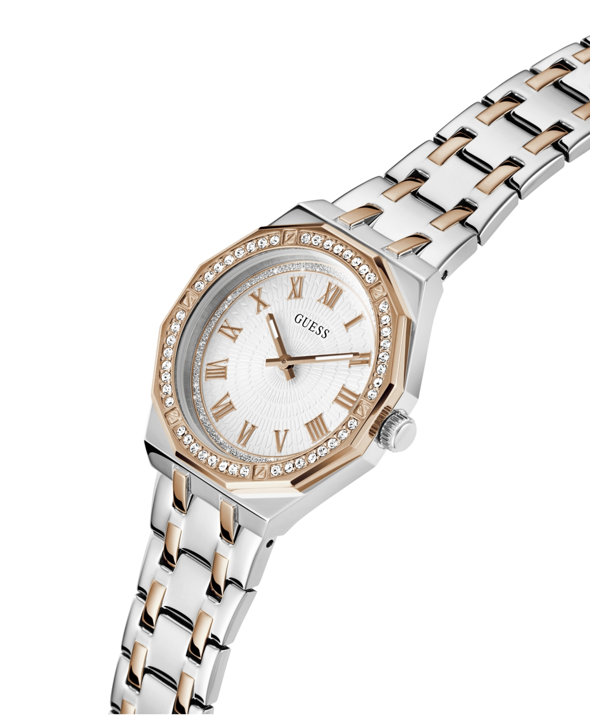 Guess Women's Analog Two-tone Stainless Steel Watch 36mm In Two Tone,multi