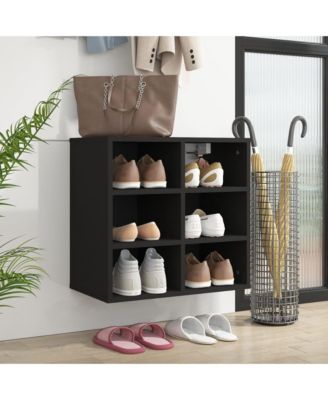 Shoe Cabinet Black 20.7"x11.8"x19.7"