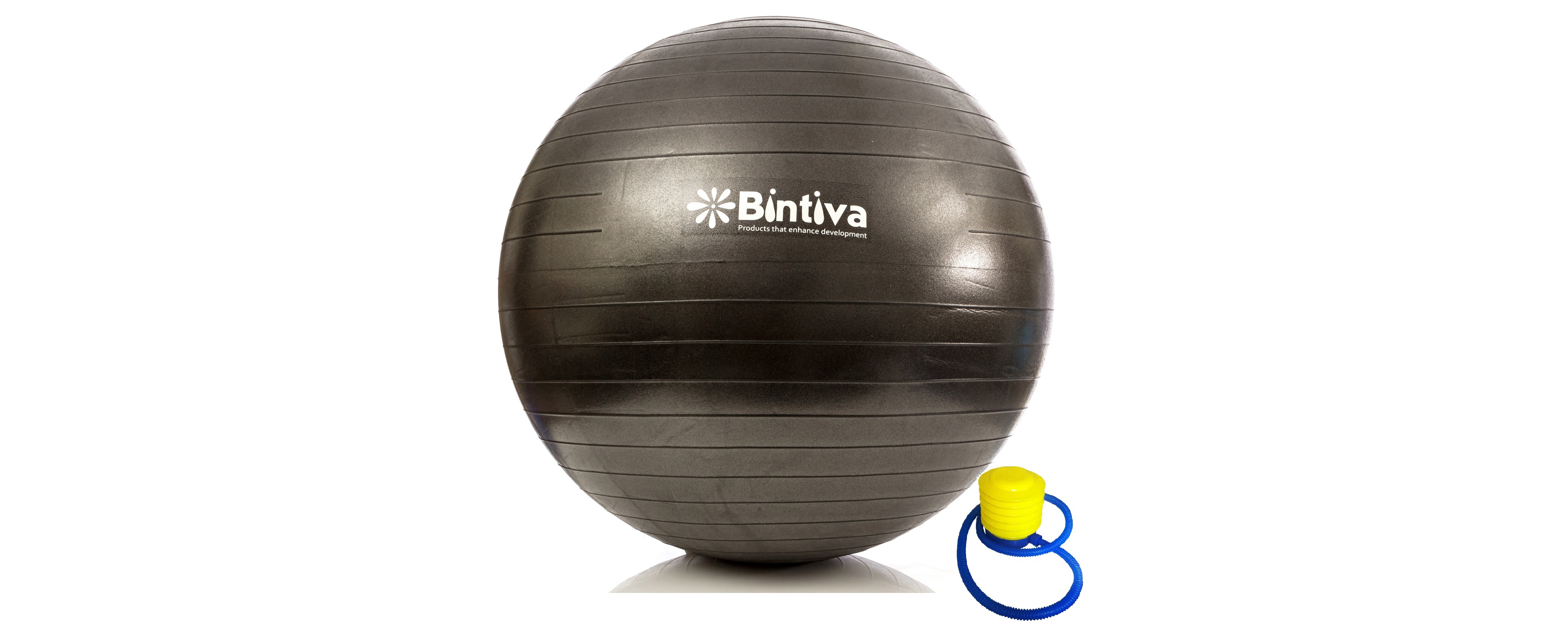 Bintiva Anti-Burst Exercise Stability Yoga Ball for Fitness 55cm - Black