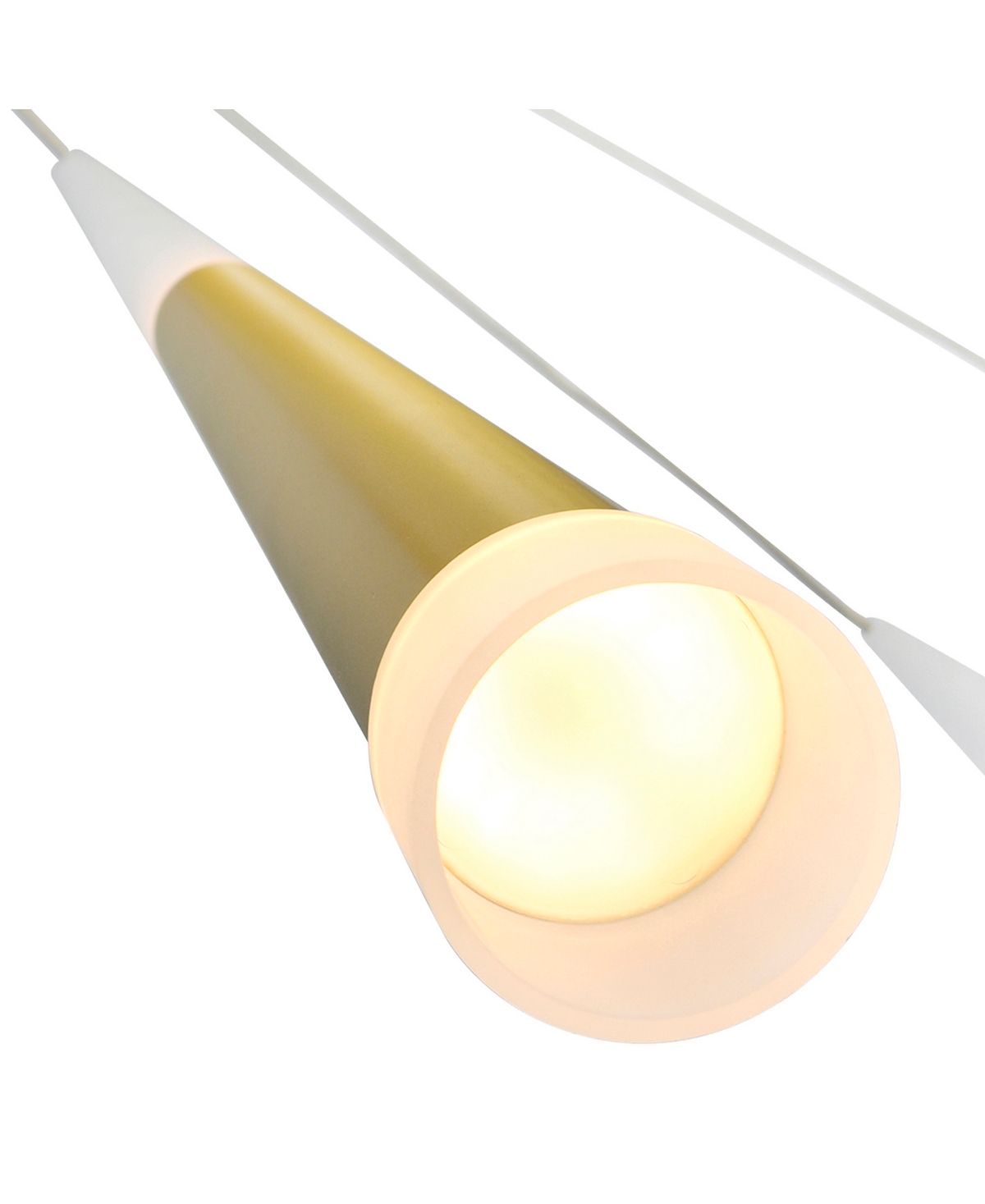 Shop Cwi Lighting 18" Metal Andes Led Multi Light Pendant In Satin Gold