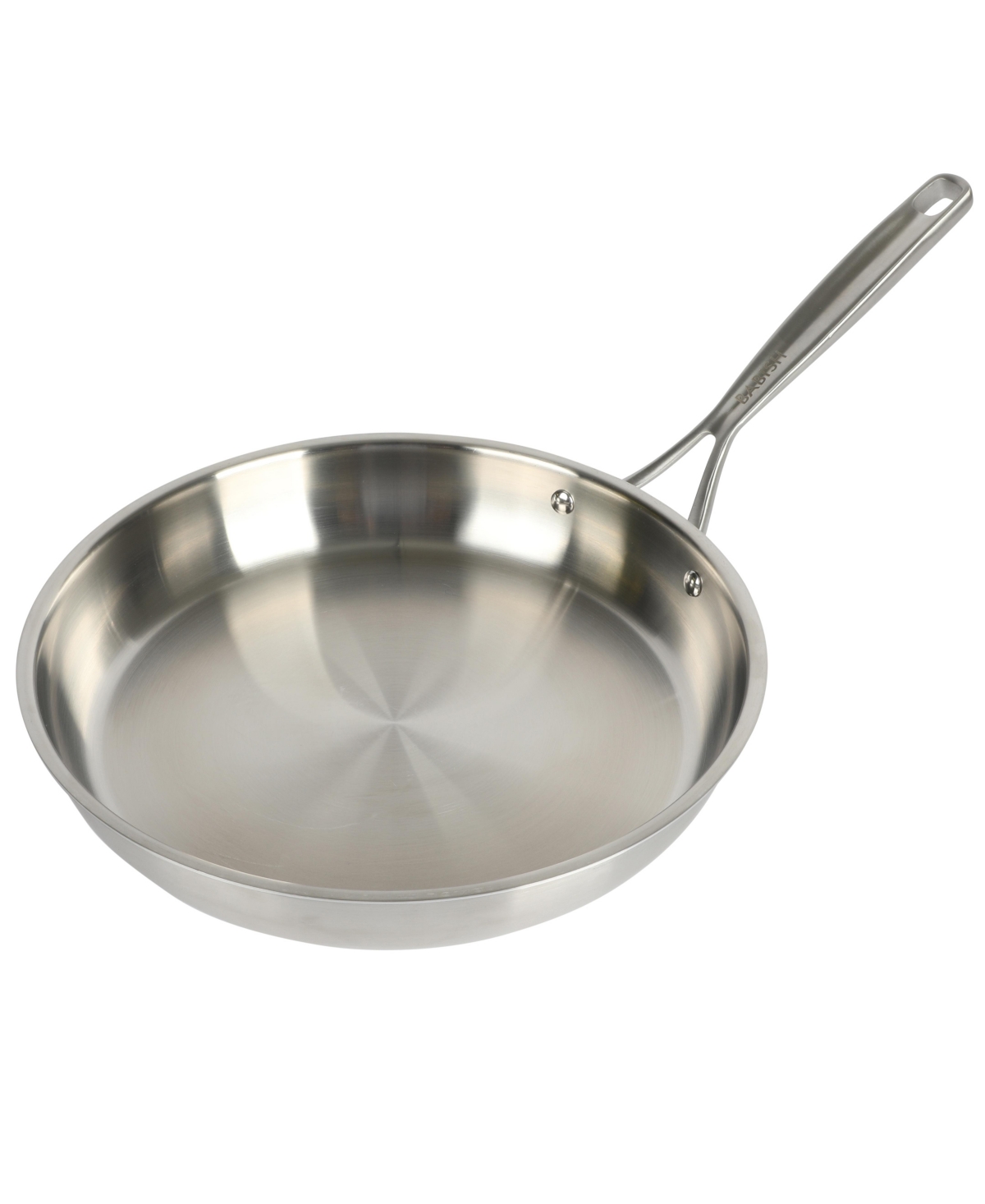 Babish 12 Inch Stainless Steel Triply Professional Grade Fry Pan w/ Stainless Lid