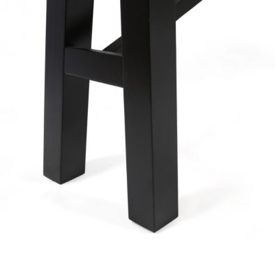 Rustic Acacia Wood Bench Set with Slat Design and Two-Toned Finish