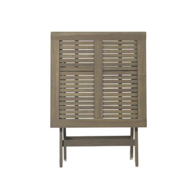 Streamdale Foldable Acacia Wood Patio Table for Compact Outdoor Relaxation